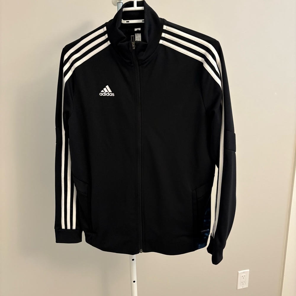 Brand New Adidas Zip Up Black - Size Medium